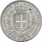 942R 5 lire 1831 Scudo sannitico 3° tipo Genova Argento
