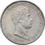 940RD 5 lire 1831 Scudo sannitico 1° tipo Torino Argento