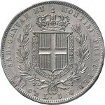 951R 5 lire 1836 Scudo sannitico 4° tipo Genova Argento