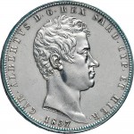 954D 5 lire 1837 Scudo sannitico 4° tipo Torino Argento