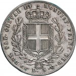 958R 5 lire 1839 Scudo sannitico 4° tipo Torino Argento