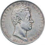 960D 5 lire 1841 Scudo sannitico 4° tipo Genova Argento
