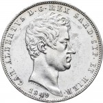 972D 5 lire 1849 Scudo sannitico 4° tipo Genova Argento