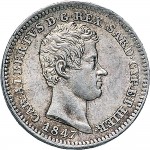 1005D 50 centesimi 1847 Scudo sannitico Torino Argento