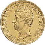 901D 50 lire 1833 Scudo sannitico Torino Oro