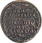 457R 10 Soldi 1746 Aquila spiegata Alessandria Rame