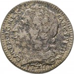 166D 2,6 soldi 1747 Scudo ovale a cartoccio 2° tipo Torino Mistura di argento