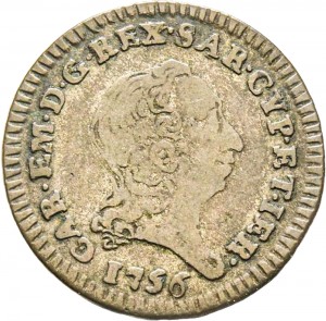 324D 2,6 soldi 1756 Aquila spiegata Torino Mistura di argento