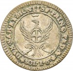 324R 2,6 soldi 1756 Aquila spiegata Torino Mistura di argento