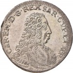 111D-001 5 soldi 1733 Scudo a cartoccio 1° tipo Torino Mistura di argento