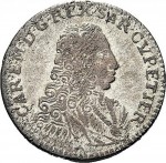 114D 5 soldi 1735 Scudo a cartoccio 1° tipo Torino Mistura di argento