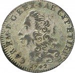 137D 5 soldi 1742 Scudo a cartoccio 3° tipo Torino Mistura di argento