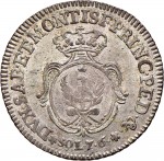 315R 7,6 soldi 1755 Scudo ovale a cartoccio Torino Mistura di argento