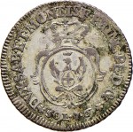 316R 7,6 soldi 1756 Scudo ovale a cartoccio Torino Mistura di argento