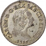 316D 7,6 soldi 1756 Scudo ovale a cartoccio Torino Mistura di argento