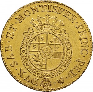 218R Doppia da 4 scudi 1755 Scudo rotondo Torino Oro