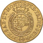 219R Doppia da 4 scudi 1756 Scudo rotondo Torino Oro