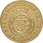 220R Doppia da 4 scudi 1757 Scudo rotondo Torino Oro