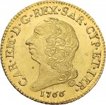 228D Doppia da 4 scudi 1766 Scudo rotondo Torino Oro