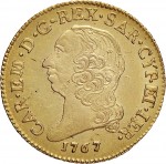 229D Doppia da 4 scudi 1767 Scudo rotondo Torino Oro