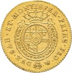 242R Mezza doppia da 2 scudi 1760 Scudo rotondo Torino Oro