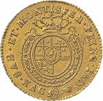 243R Mezza doppia 1761 Scudo rotondo Torino Oro