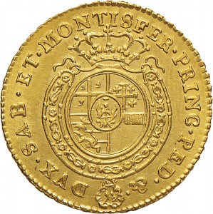 246R Mezza doppia 1764 Scudo rotondo Torino Oro