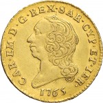 247D Mezza doppia 1765 Scudo rotondo Torino Oro