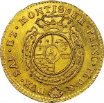 251R Mezza doppia da 2 scudi 1768 Scudo rotondo Torino Oro