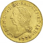 254D Mezza doppia da 2 scudi 1771 Scudo rotondo Torino Oro