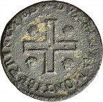 391R Mezzo cagliarese da 1 denaro 1736 Croce piana 1° tipo Torino Rame