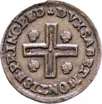 394R Mezzo cagliarese da 1 denaro 1741 Croce piana 2° tipo Torino Rame