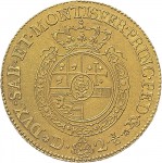 214R Mezzo carlino da 2,5 doppie 1755 Scudo rotondo Torino Oro