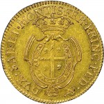 404R Mezzo carlino da 2,5 doppiette 1768 Scudo ovale a cartoccio Torino Oro