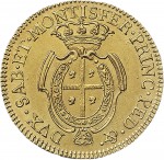 405R Mezzo carlino da 2,5 doppiette 1769 Scudo ovale a cartoccio Torino Oro