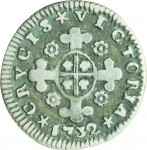 365R Mezzo reale da 2,6 soldi 1732 Croce di San Maurizio Torino Argento