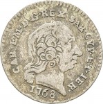 436RD Mezzo reale da 2,6 soldi 1768 Scudo rotondo Torino Mistura di argento