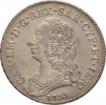 271D Mezzo scudo da 3 lire 1755 Scudo rotondo Torino Argento