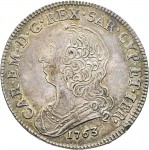 279D Mezzo scudo da 3 lire 1763 Scudo rotondo Torino Argento