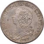 281D Mezzo scudo da 3 lire 1765 Scudo rotondo Torino Argento