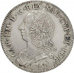 282D Mezzo scudo da 3 lire 1766 Scudo rotondo Torino Argento