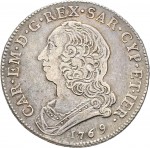 285D Mezzo scudo da 3 lire 1769 Scudo rotondo Torino Argento