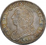 287D Mezzo scudo da 3 lire 1771 Scudo rotondo Torino Argento