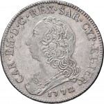 288D Mezzo scudo da 3 lire 1772 Scudo rotondo Torino Argento