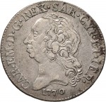 419D Mezzo scudo da 5 reali 1770 Scudo a cartoccio Torino Argento