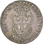 421R Mezzo scudo da 5 reali 1772 Scudo a cartoccio Torino Argento