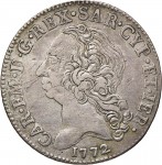 421D Mezzo scudo da 5 reali 1772 Scudo a cartoccio Torino Argento