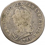308D Ottavo di scudo da 0,15 lire 1755 Scudo rotondo Torino Argento