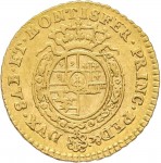 257R Quarto di doppia 1755 Scudo rotondo Torino Oro