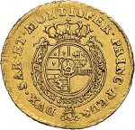 260R Quarto di doppia 1757 Scudo rotondo Torino Oro